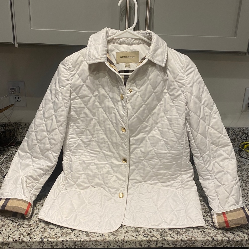 White Burberry Jacket